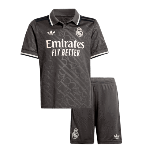 Real Madrid Third Away Kids Soccer Jerseys Kit 2024/25