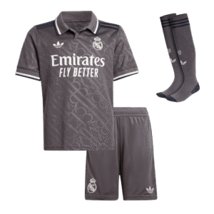 Real Madrid Third Away Kids Soccer Jerseys Full Kit 2024/25