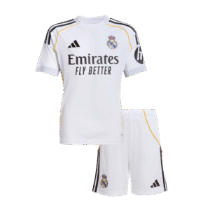Real Madrid Home Kids Soccer Jerseys Kit 2025/26