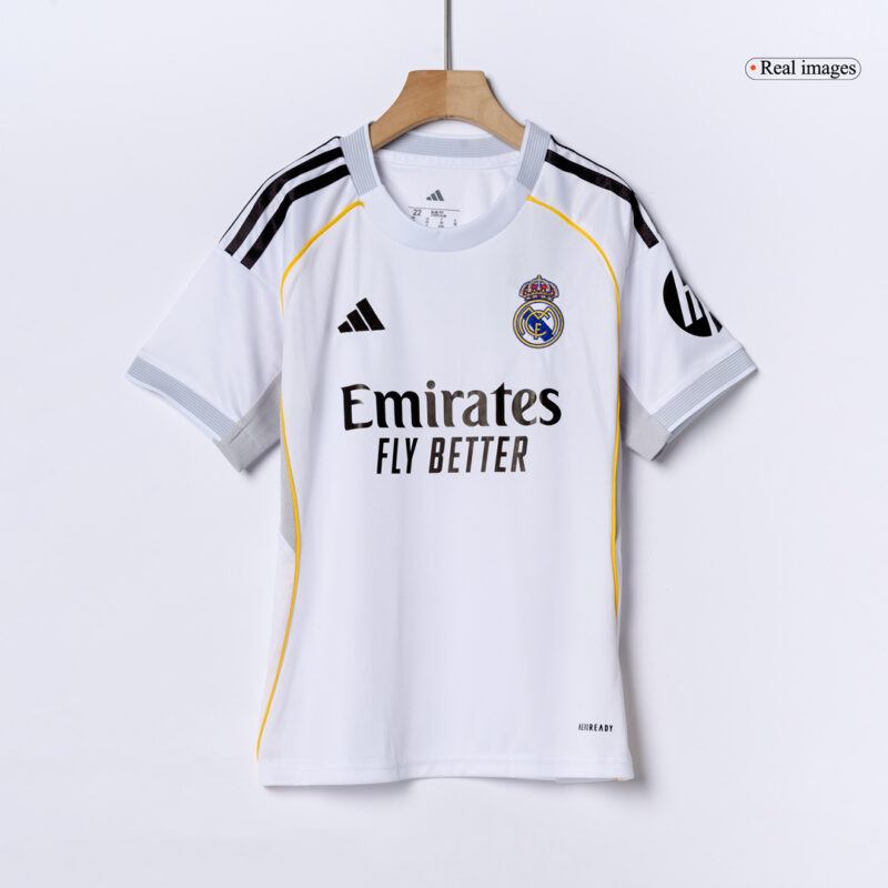Real Madrid Home Kids Soccer Jerseys Kit 2025/26
