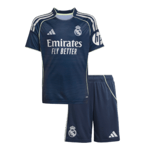 Real Madrid Away Kids Soccer Jerseys Kit 2025/26
