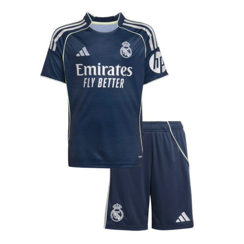 Real Madrid Away Kids Soccer Jerseys Kit 2025/26