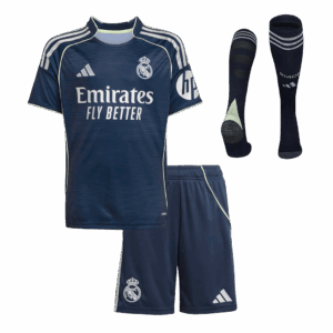 Real Madrid Away Kids Soccer Jerseys Full Kit 2025/26