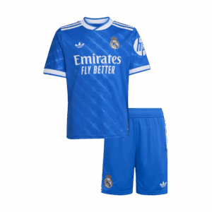 Real Madrid Third Away Kids Soccer Jerseys Kit 2025/26