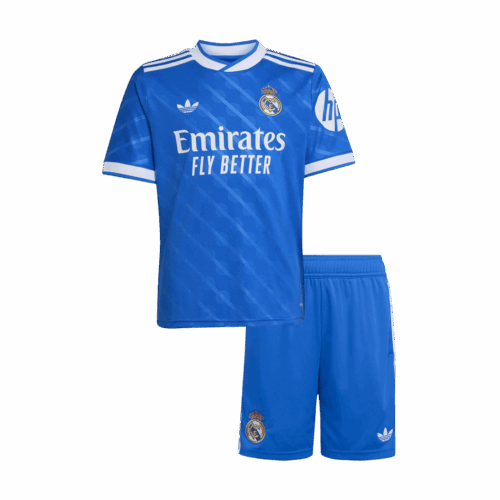 Real Madrid Third Away Kids Soccer Jerseys Kit 2025/26