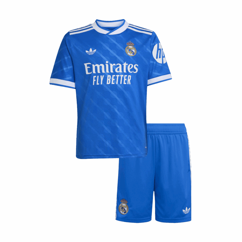 Real Madrid Third Away Kids Soccer Jerseys Kit 2025/26