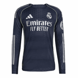 Real Madrid Long Sleeve Away Soccer Jersey 2025/26
