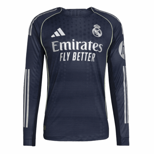 614090_1 Real Madrid Long Sleeve Away Soccer Jersey 2025/26