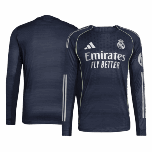 Real Madrid Long Sleeve Away Soccer Jersey 2025/26