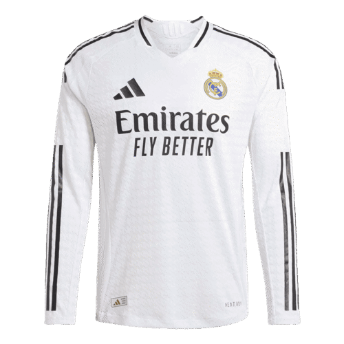 Authentic Real Madrid Home Long Sleeve Soccer Jersey 2024/25