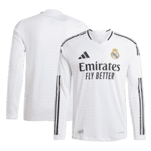 Authentic Real Madrid Home Long Sleeve Soccer Jersey 2024/25