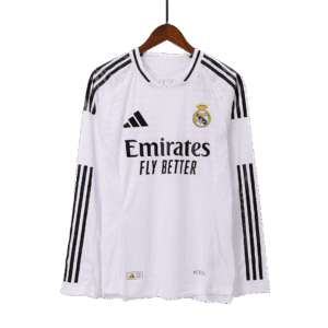Authentic Real Madrid Home Long Sleeve Soccer Jersey 2024/25