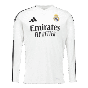 Real Madrid Home Long Sleeve Soccer Jersey 2024/25