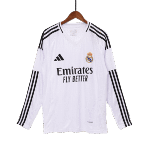 Real Madrid Home Long Sleeve Soccer Jersey 2024/25