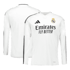 Real Madrid Home Long Sleeve Soccer Jersey 2024/25