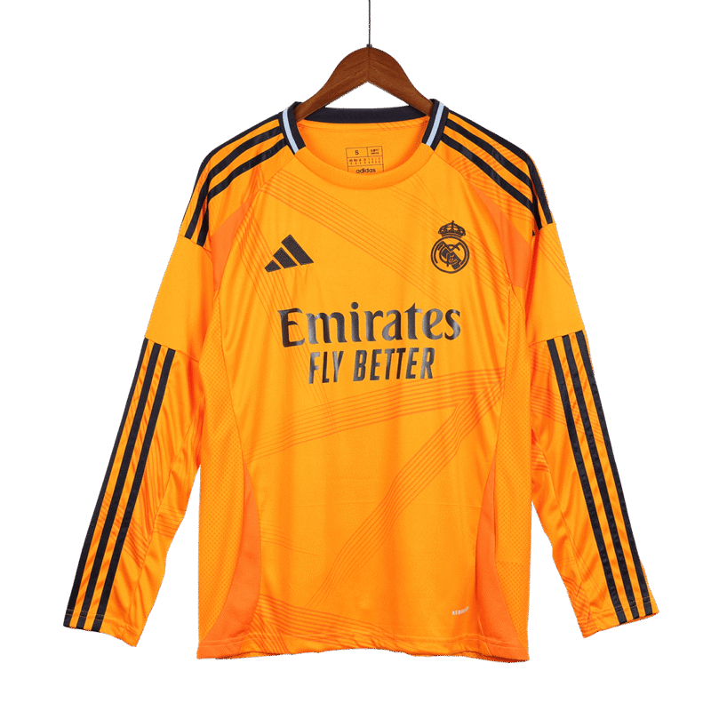 Real Madrid Away Long Sleeve Soccer Jersey 2024/25