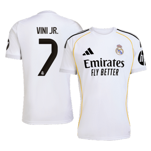 VINI JR. #7 Real Madrid Home Soccer Jersey 2025/26