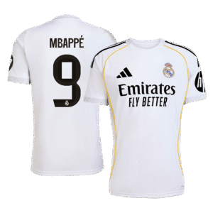 MBAPPÉ #9 Real Madrid Home Soccer Jersey 2025/26