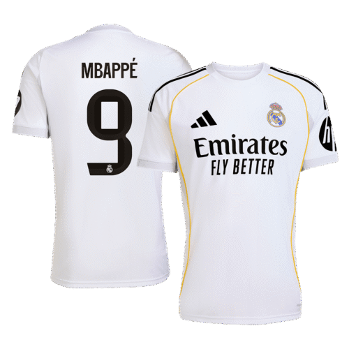 MBAPPÉ #9 Real Madrid Home Soccer Jersey 2025/26