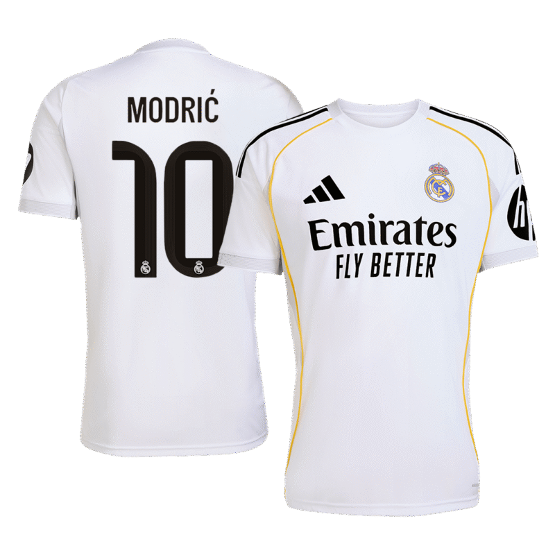 MODRIĆ #10 Real Madrid Home Soccer Jersey 2025/26