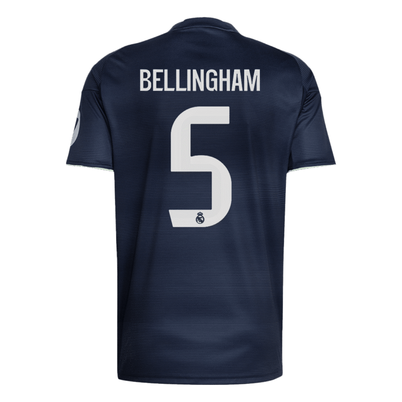 BELLINGHAM #5 Real Madrid Away Soccer Jersey 2025/26