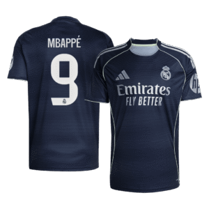 MBAPPÉ #9 Real Madrid Away Soccer Jersey 2025/26