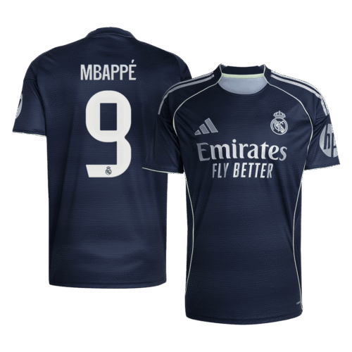 MBAPPÉ #9 Real Madrid Away Soccer Jersey 2025/26