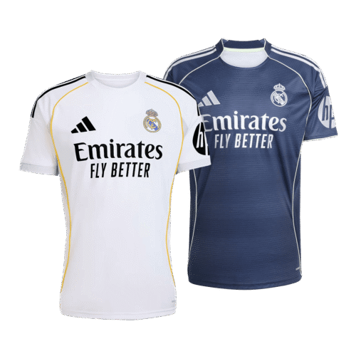 Real Madrid Home Jersey 2025/26 & Real Madrid Away Jersey 2025/26