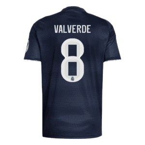 VALVERDE #8 Real Madrid Away Soccer Jersey 2025/26