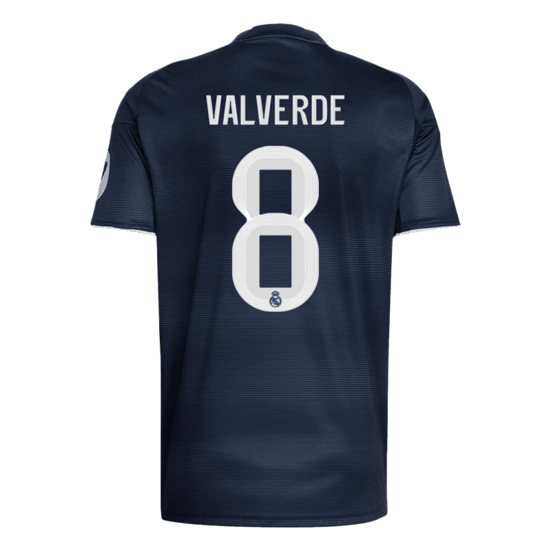 VALVERDE #8 Real Madrid Away Soccer Jersey 2025/26