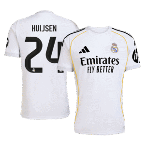 HUIJSEN #24 Real Madrid Home Soccer Jersey 2025/26
