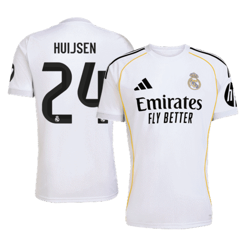 HUIJSEN #24 Real Madrid Home Soccer Jersey 2025/26