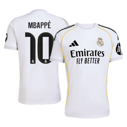 MBAPPÉ #10 Real Madrid Home Soccer Jersey 2025/26