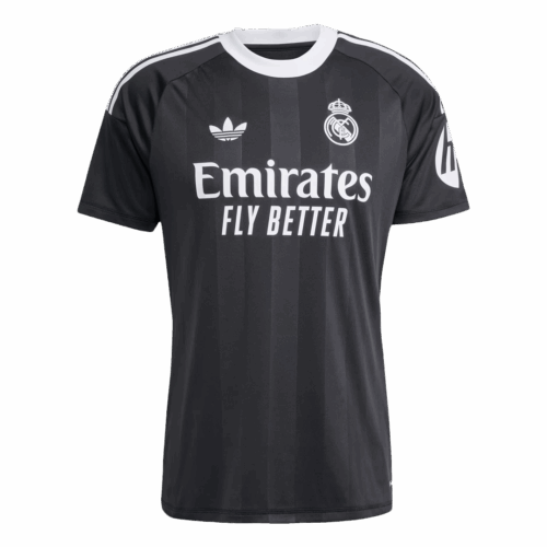 Real Madrid Goalkeeper Soccer Jersey 2025/26 Black