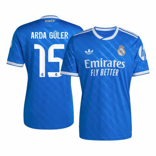 636467_1 Real Madrid ARDA GÜLER #15 Third Away Soccer Jersey 2025/26
