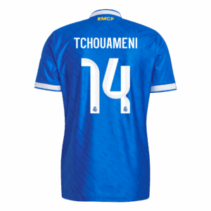 TCHOUAMENI #14 Authentic Real Madrid Third Away Soccer Jersey 2025/26 Blue