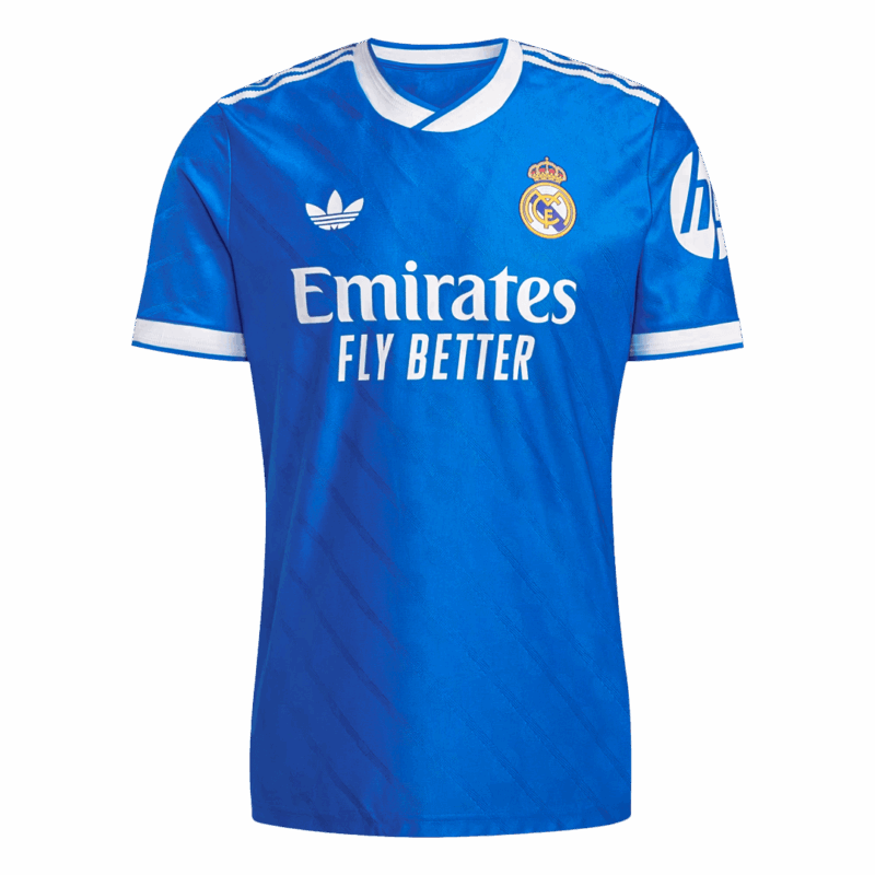 ARDA GÜLER #15 Authentic Real Madrid Third Away Soccer Jersey 2025/26 Blue