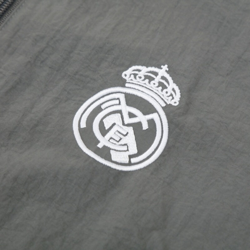 25/26 Real Madrid Windbreaker Jacket Gray