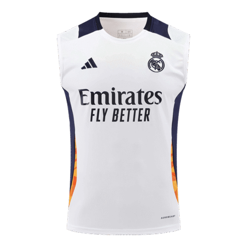 Real Madrid Pre-Match Sleeveless Top 2024/25 White