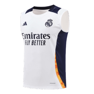 Real Madrid Pre-Match Sleeveless Top 2024/25 White
