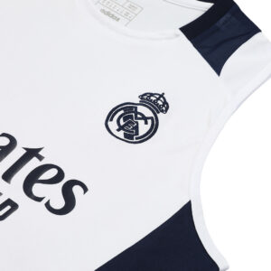 Real Madrid Pre-Match Sleeveless Top 2024/25 White