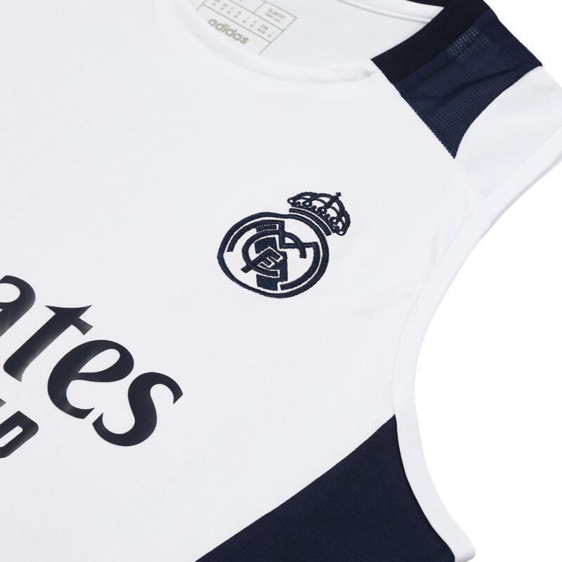 Real Madrid Pre-Match Sleeveless Top 2024/25 White