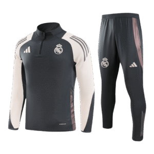 Real Madrid 1/4 Zip Tracksuit 2024/25 Gray