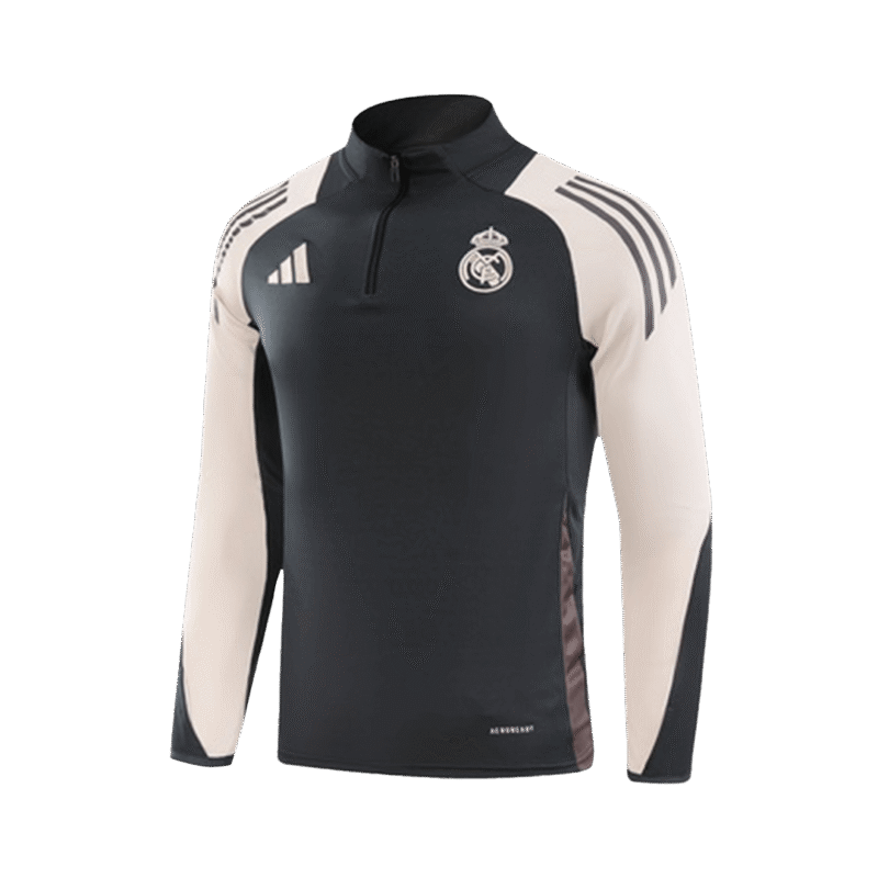 Real Madrid 1/4 Zip Tracksuit 2024/25 Gray