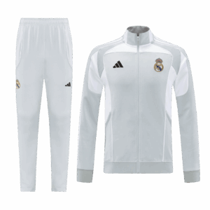 Real Madrid Home Jacket Tracksuit 2025/26 Gray