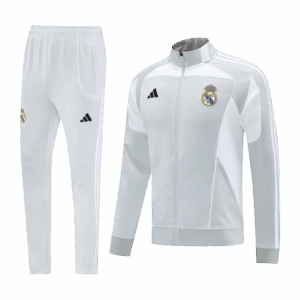 Real Madrid Home Jacket Tracksuit 2025/26 Gray