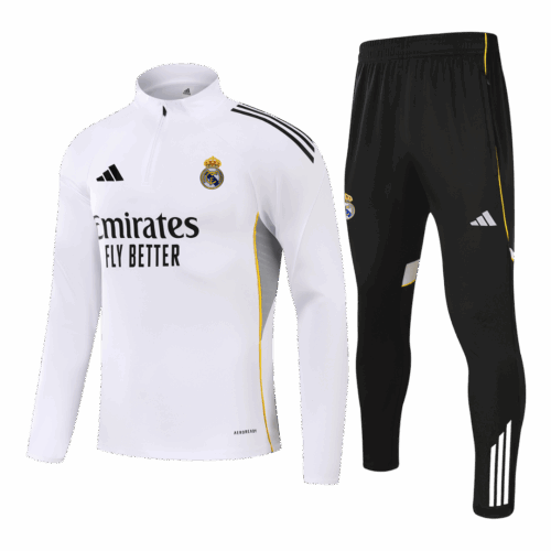 Real Madrid Sweatshirt Kit 2025/26 - White (Top+Pants)
