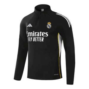 Real Madrid Sweatshirt Kit 2025/26 - Black (Top+Pants)