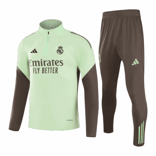 Real Madrid Sweatshirt Kit 2025/26 - Green (Top+Pants)