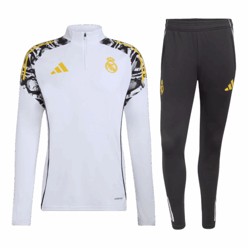 644134_1 Real Madrid Sweatshirt Kit 2025/26 - White (Top+Pants)